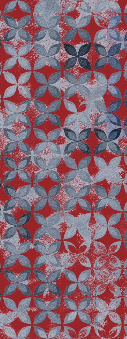 Denim Floral 8X20 Ultracloth ( 96 X 240 Inch ) Backdrop