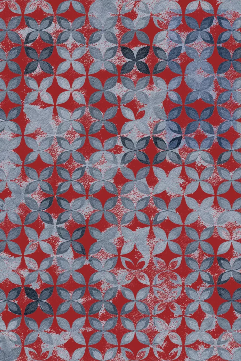Denim Floral Backdrop