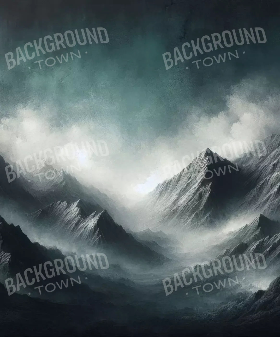 Desolate Mountains 10’X12’ Ultracloth (120 X 144 Inch) Backdrop