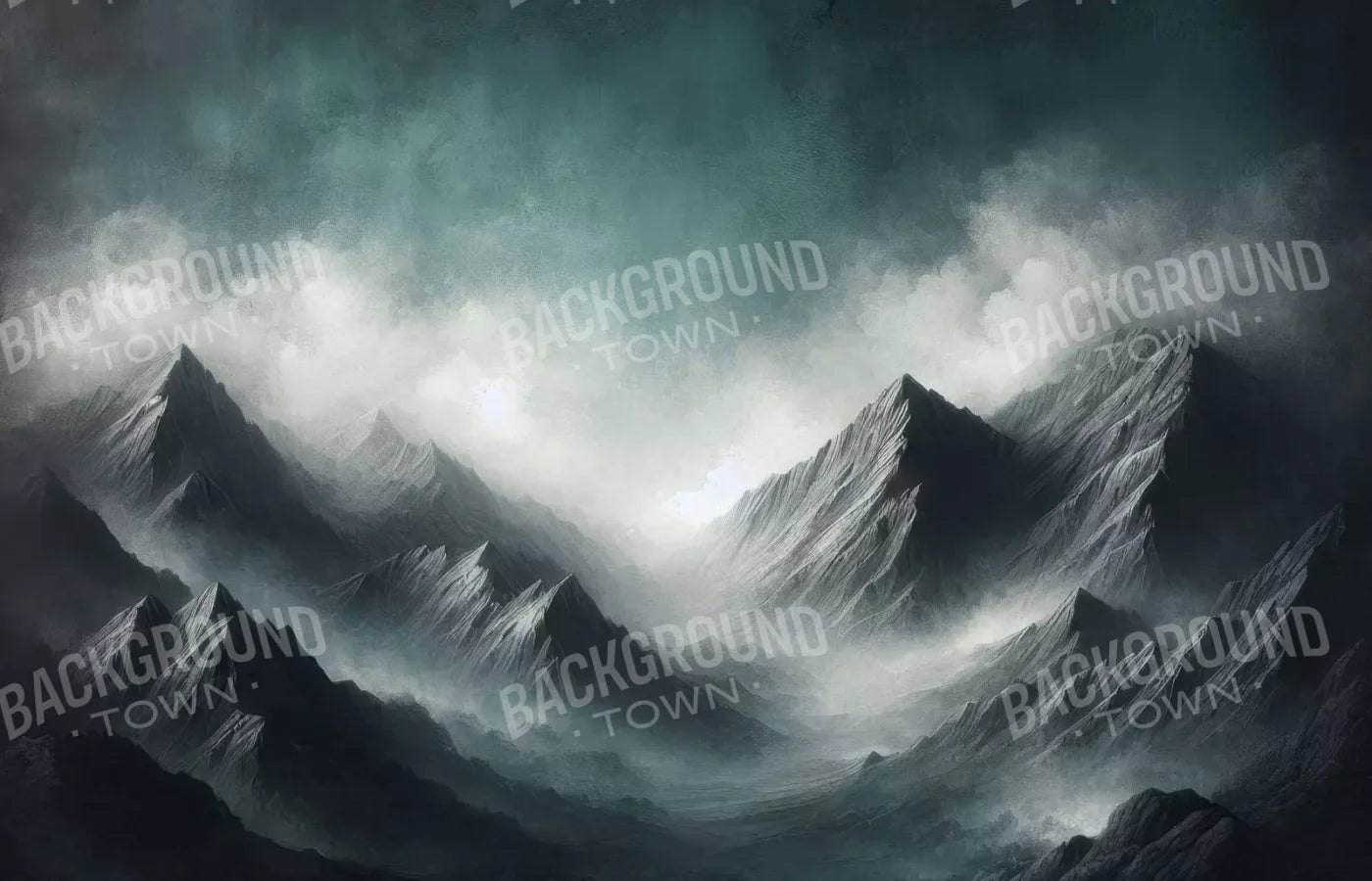 Desolate Mountains 14’X9’ Ultracloth (168 X 108 Inch) Backdrop