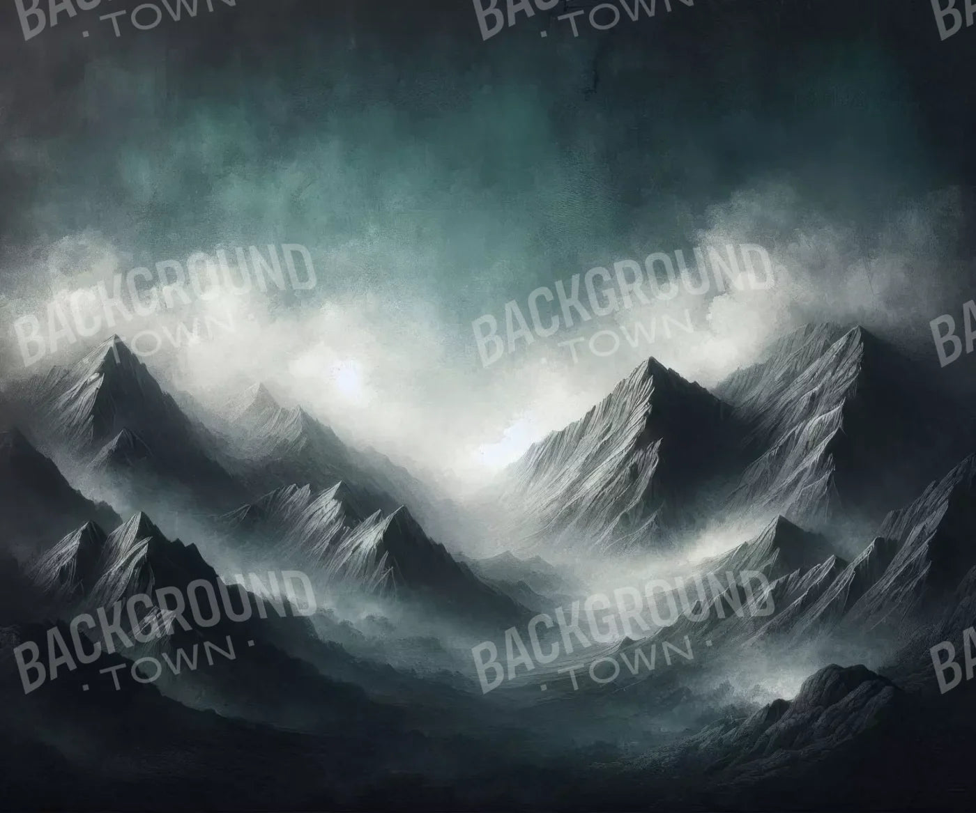 Desolate Mountains 5’X4’2 Fleece (60 X 50 Inch) Backdrop