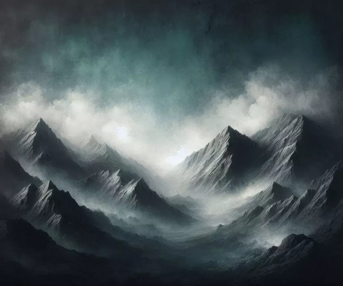 Desolate Mountains 5’X4’2 Fleece (60 X 50 Inch) Backdrop