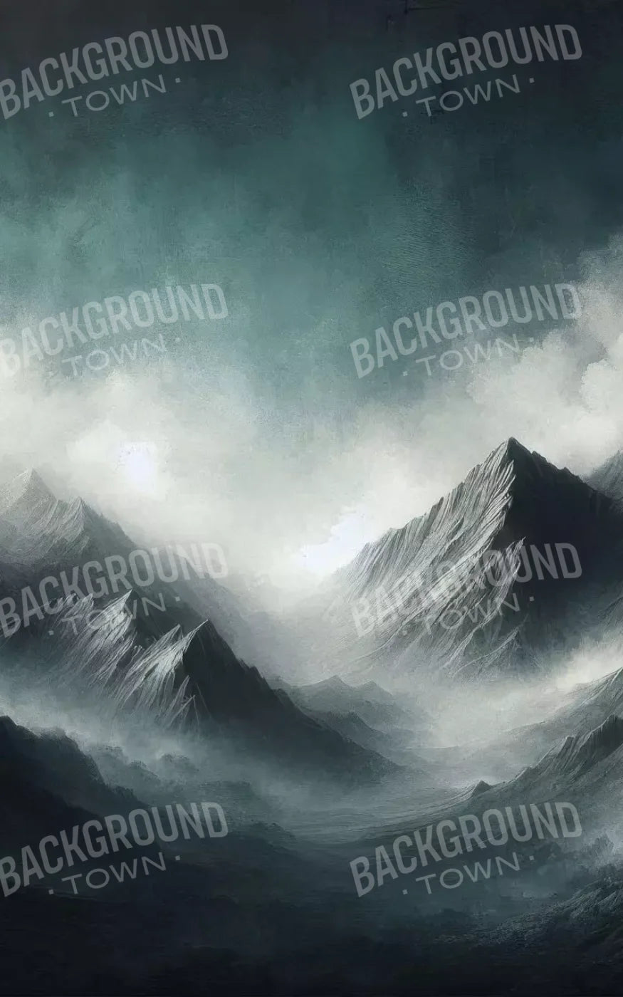 Desolate Mountains 5’X8’ Ultracloth (60 X 96 Inch) Backdrop