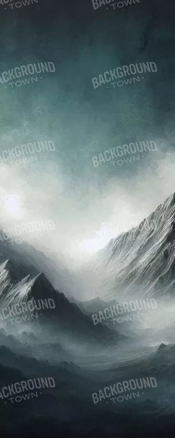 Desolate Mountains 8’X20’ Ultracloth (96 X 240 Inch) Backdrop