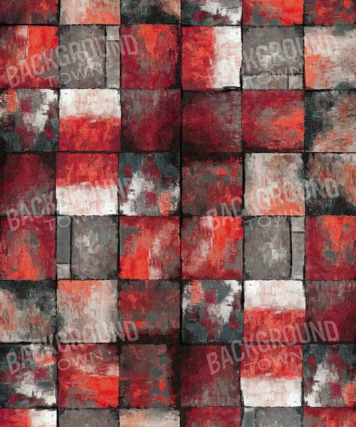 Red Painted Backdrop for Photography