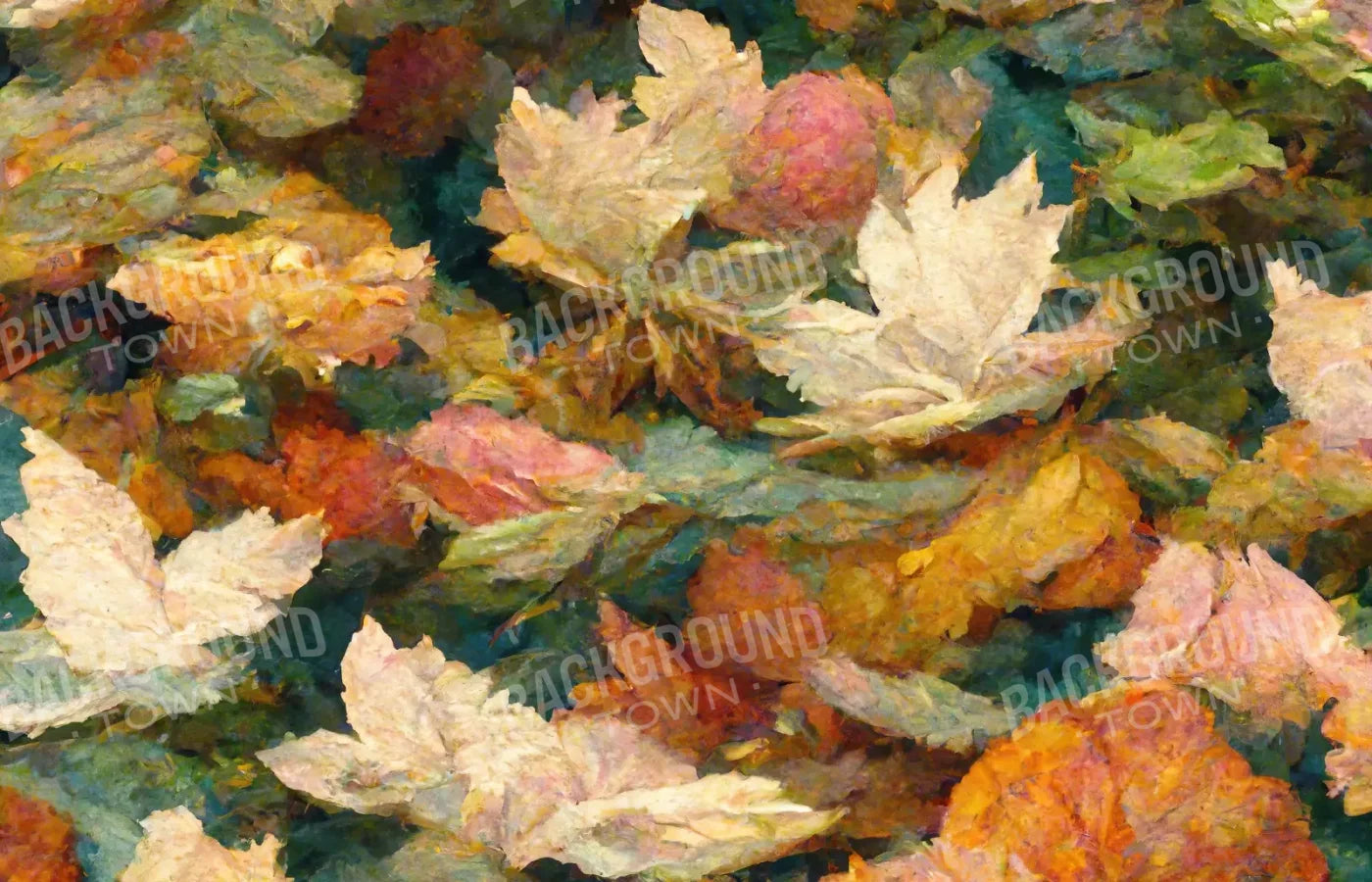 Dewy Leaves 14’X9’ Ultracloth (168 X 108 Inch) Backdrop