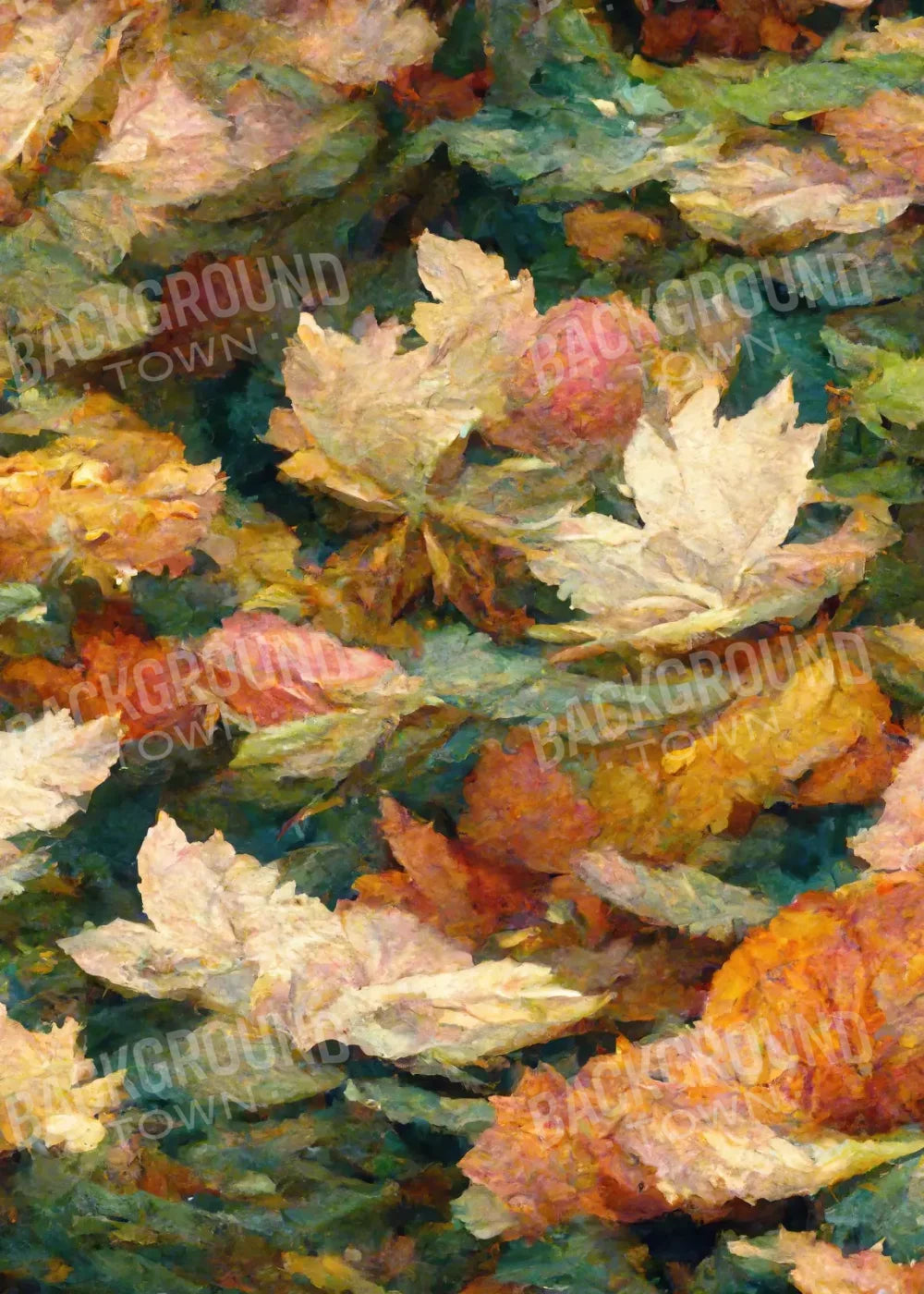 Dewy Leaves 5’X7’ Ultracloth (60 X 84 Inch) Backdrop