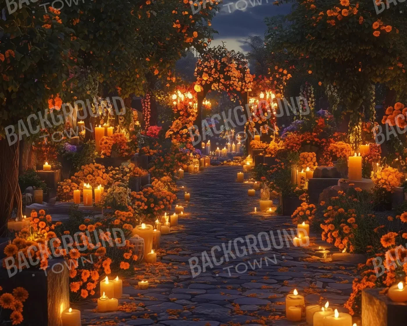 Dia De Los Muertos I 10’X8’ Fleece (120 X 96 Inch) Backdrop