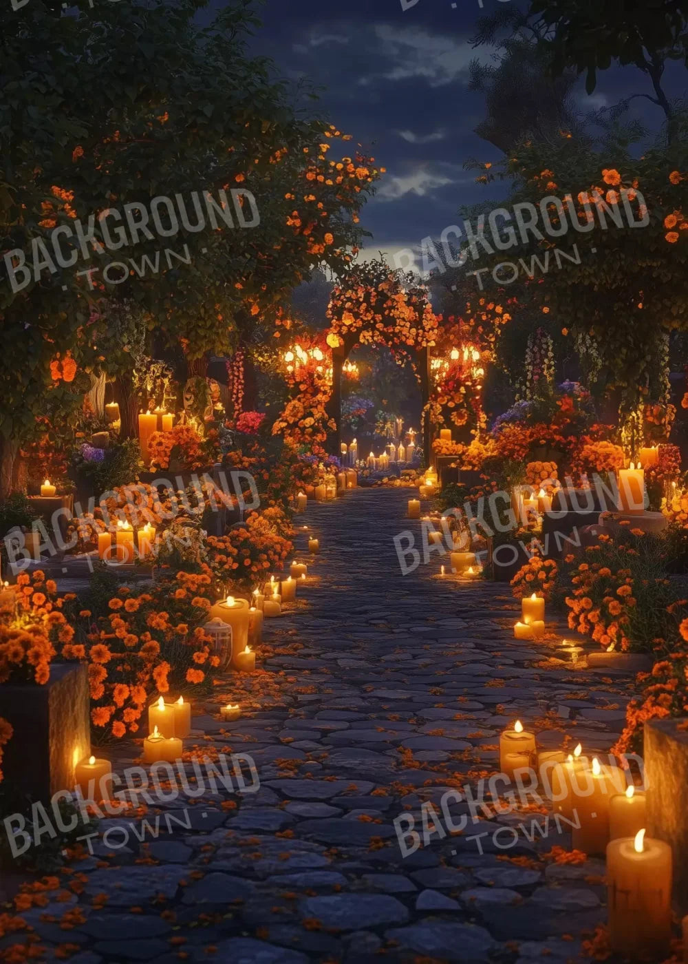 Dia De Los Muertos I 5’X7’ Ultracloth (60 X 84 Inch) Backdrop