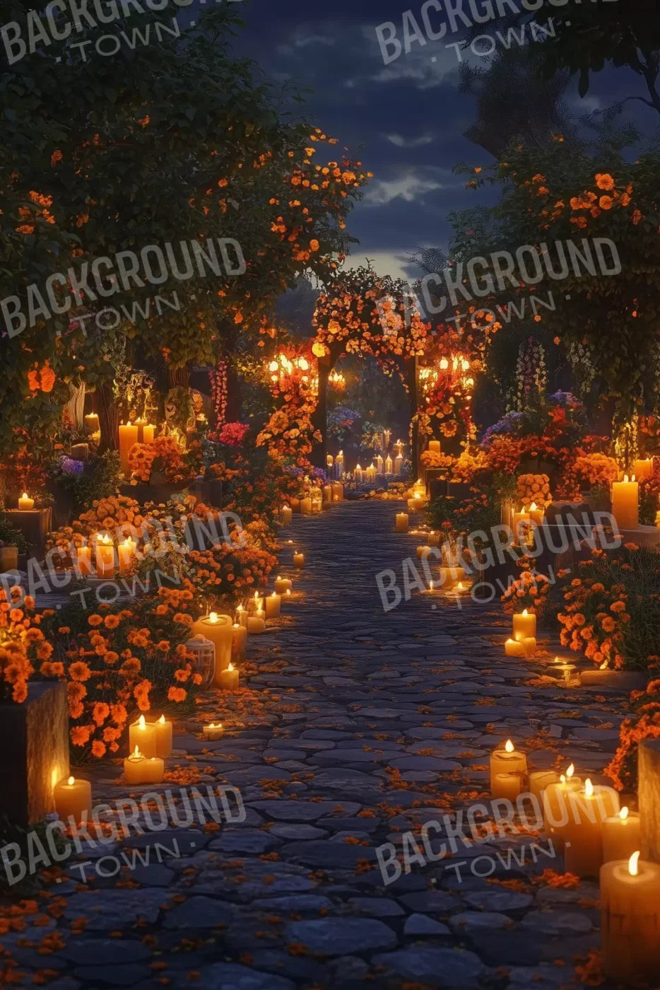 Dia De Los Muertos I 8’X12’ Ultracloth (96 X 144 Inch) Backdrop