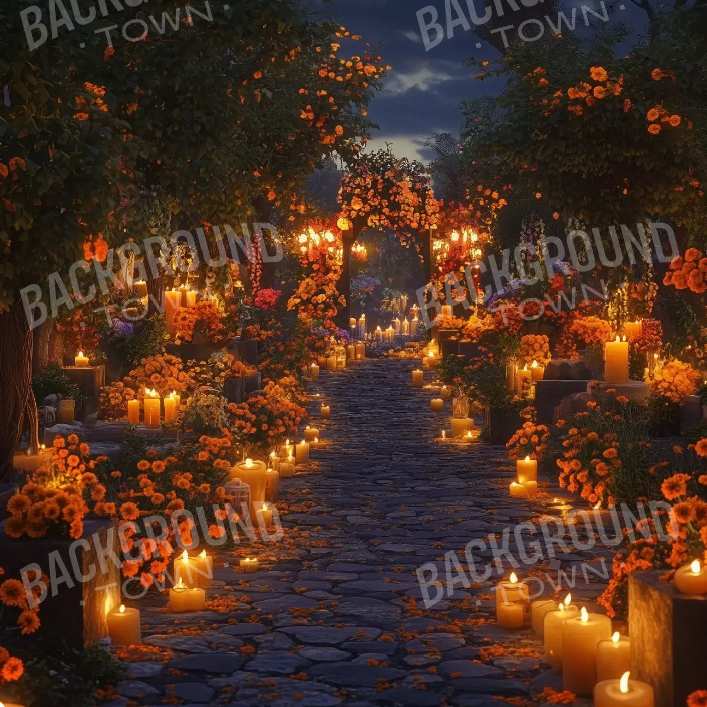 Dia De Los Muertos I 8’X8’ Fleece (96 X Inch) Backdrop