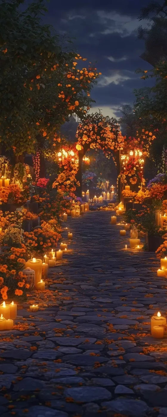 Dia De Los Muertos I 8’X20’ Ultracloth (96 X 240 Inch) Backdrop