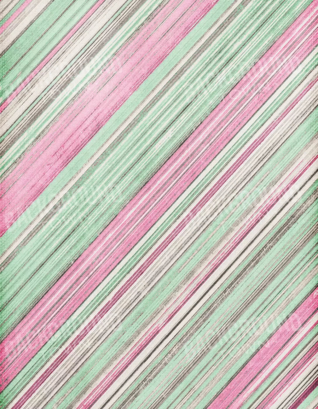 Diagonal Watermelon 6’X8’ Fleece (72 X 96 Inch) Backdrop