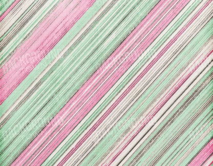 Diagonal Watermelon 8’X6’ Fleece (96 X 72 Inch) Backdrop