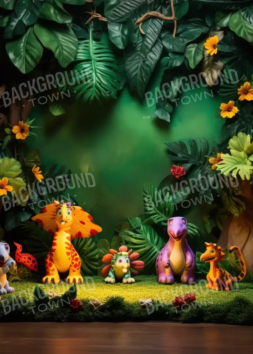 Dinosaur Story 5’X7’ Ultracloth (60 X 84 Inch) Backdrop