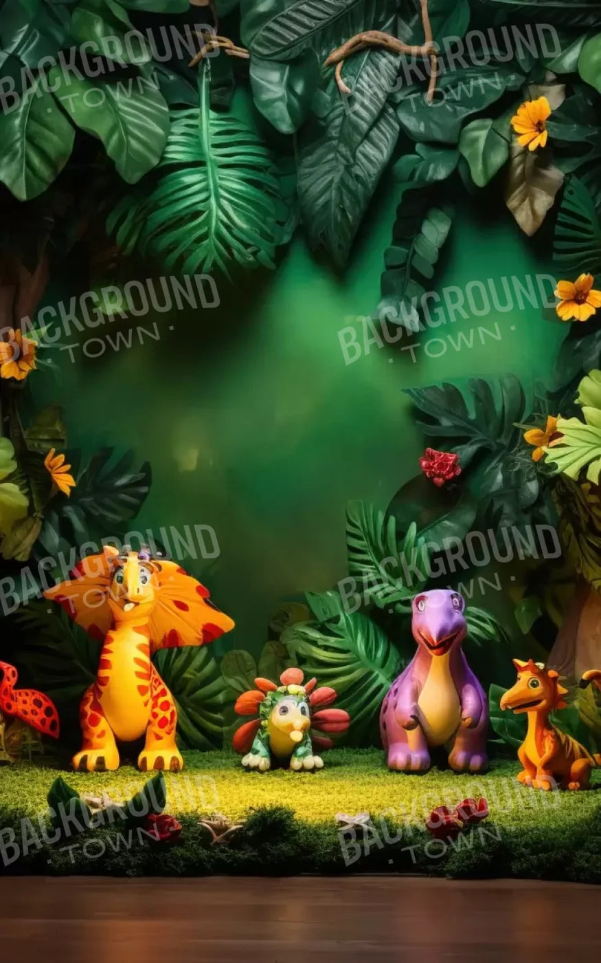 Dinosaur Story 5’X8’ Ultracloth (60 X 96 Inch) Backdrop