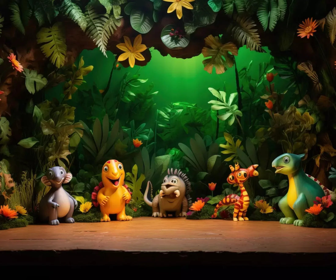 Dinosaur Story Ii 5’X4’2 Fleece (60 X 50 Inch) Backdrop