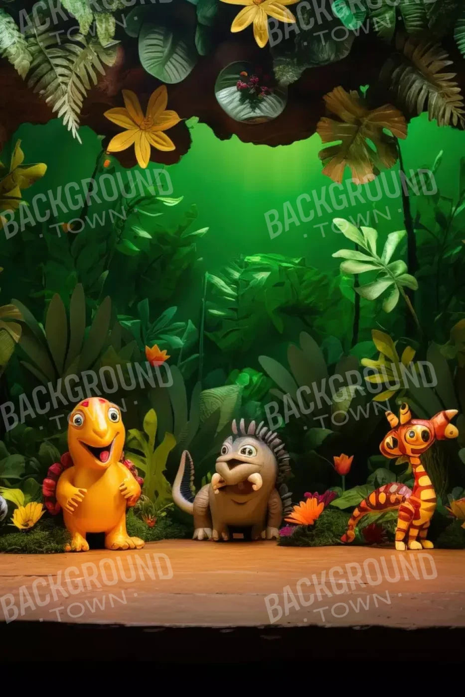 Dinosaur Story Ii 8’X12’ Ultracloth (96 X 144 Inch) Backdrop