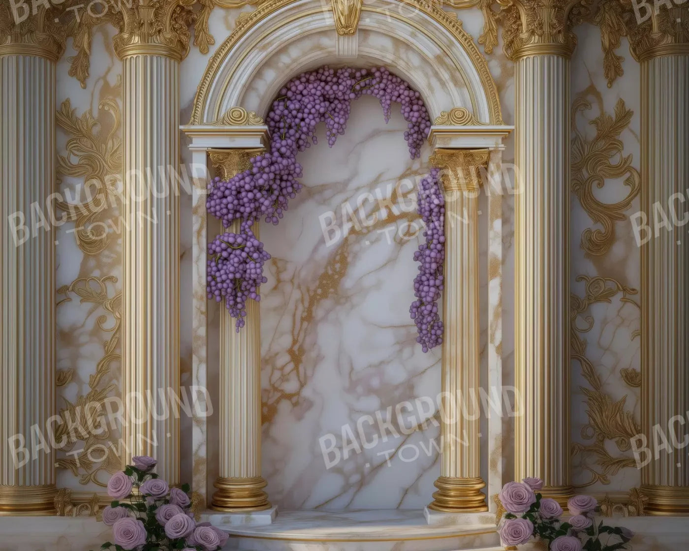 Dionysus Archway 10’X8’ Fleece (120 X 96 Inch) Backdrop