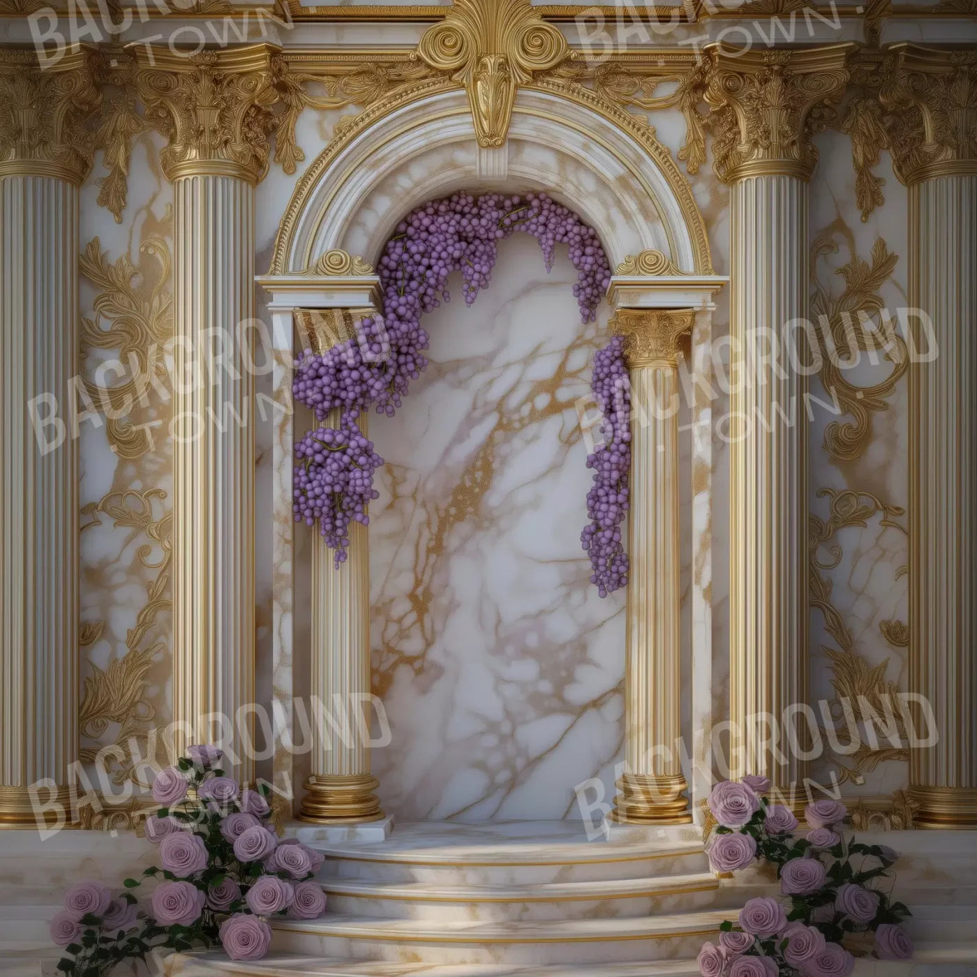 Dionysus Archway 8’X8’ Fleece (96 X Inch) Backdrop