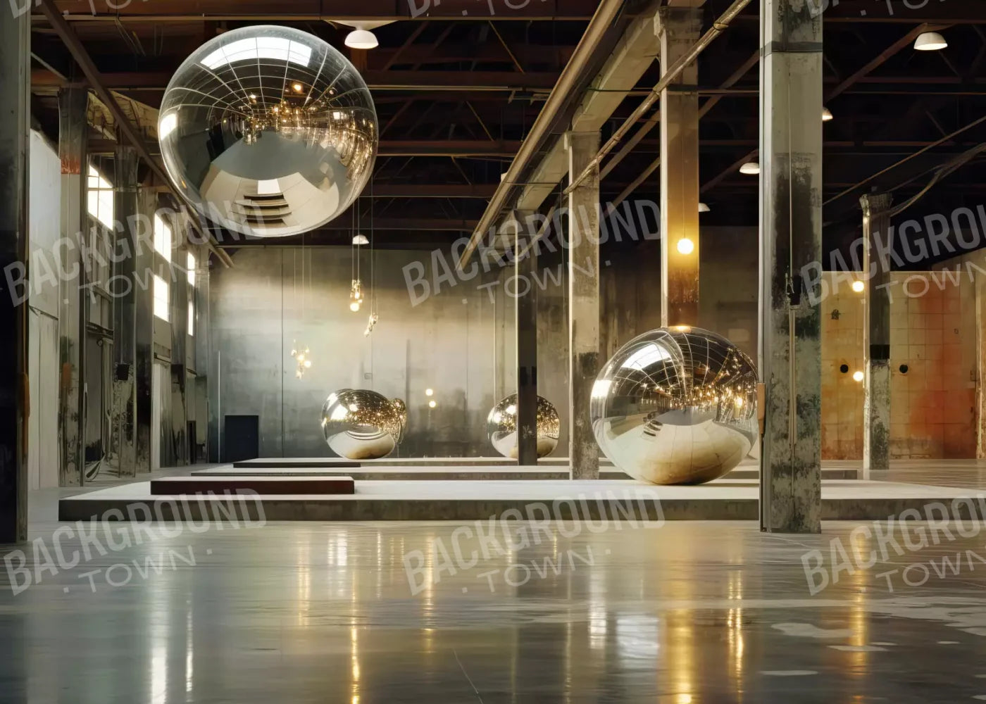 Disco Balls I 7X5 Ultracloth ( 84 X 60 Inch ) Backdrop