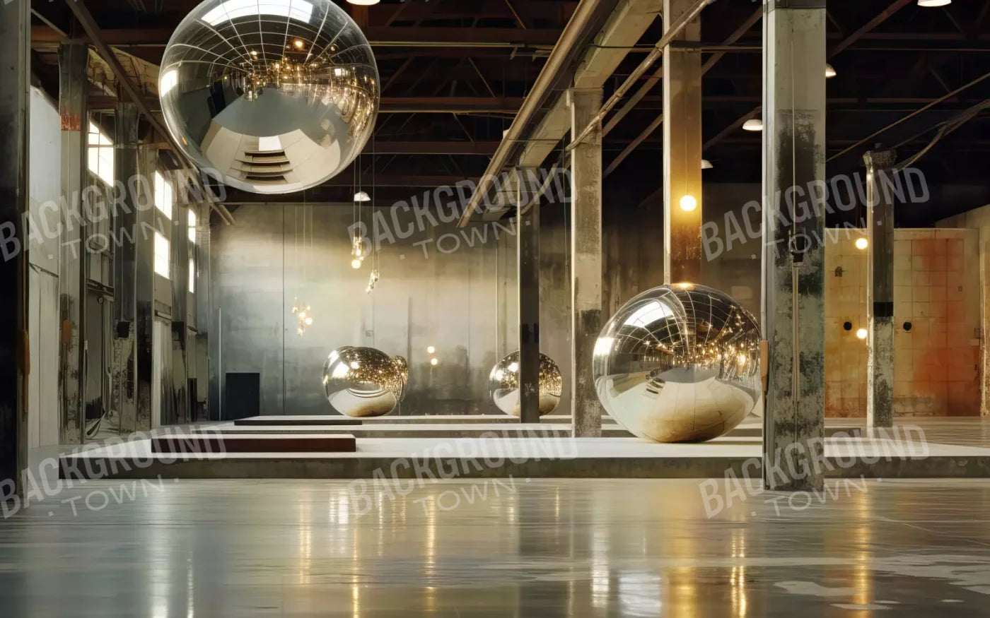 Disco Balls I 8X5 Ultracloth ( 96 X 60 Inch ) Backdrop