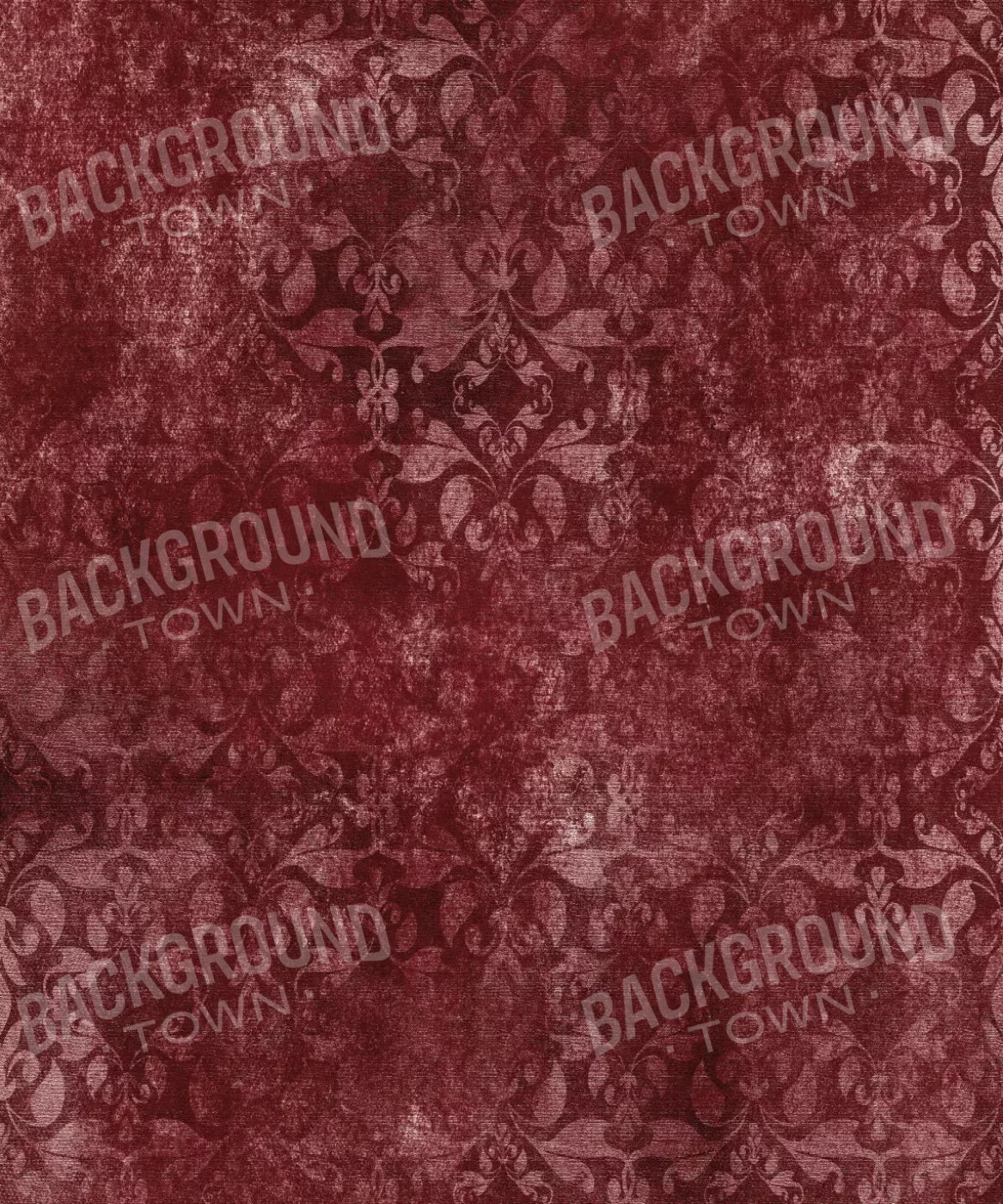 Red Damask Backdrop for Photography