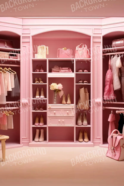 Doll House Closet 5X8 Ultracloth ( 60 X 96 Inch ) Backdrop