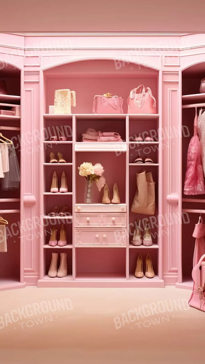 Doll House Closet 8X14 Ultracloth ( 96 X 168 Inch ) Backdrop