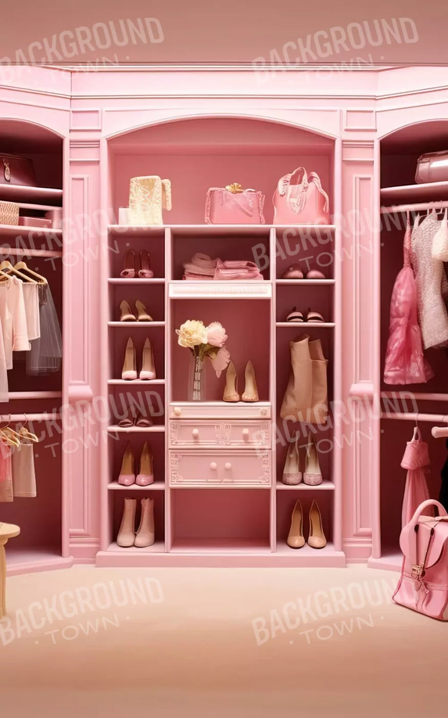 Doll House Closet 9X14 Ultracloth ( 108 X 168 Inch ) Backdrop