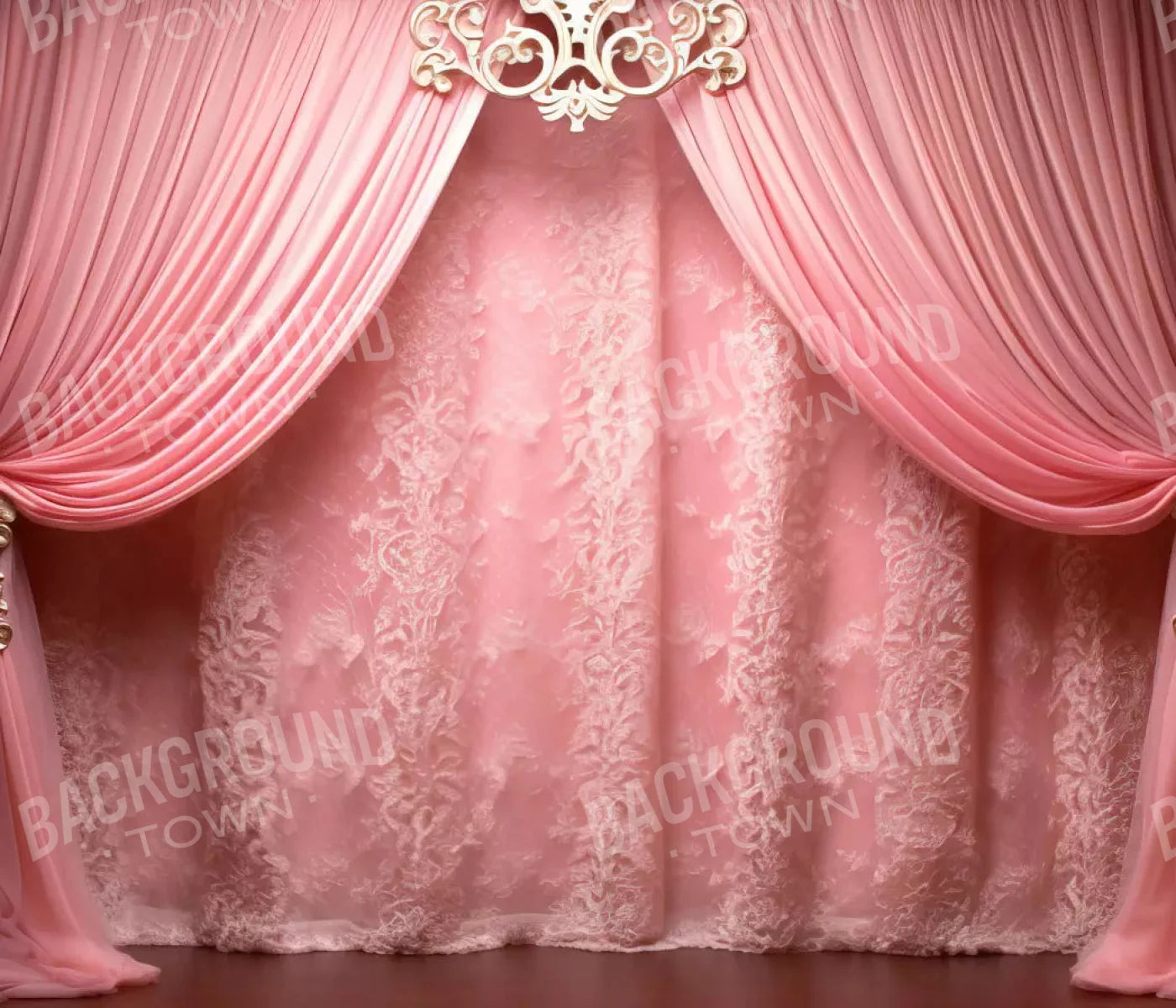 Doll House Curtains 12X10 Ultracloth ( 144 X 120 Inch ) Backdrop