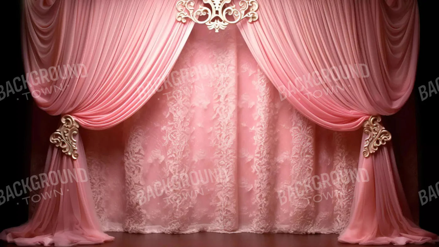 Doll House Curtains 14X8 Ultracloth ( 168 X 96 Inch ) Backdrop
