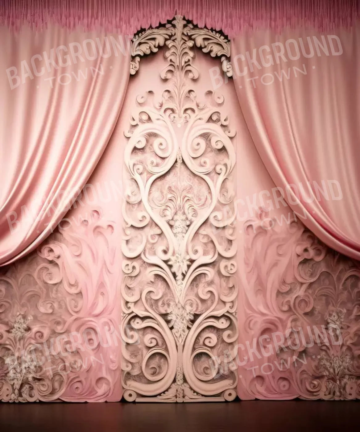 Doll House Curtains Iii 10’X12’ Ultracloth (120 X 144 Inch) Backdrop