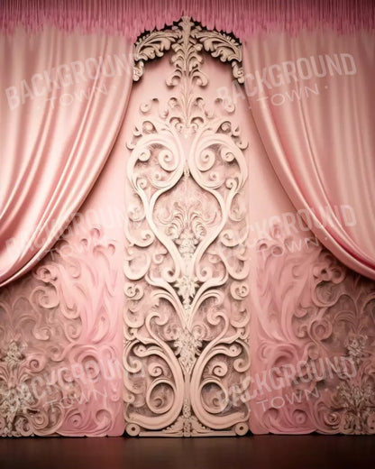 Doll House Curtains Iii 8’X10’ Fleece (96 X 120 Inch) Backdrop