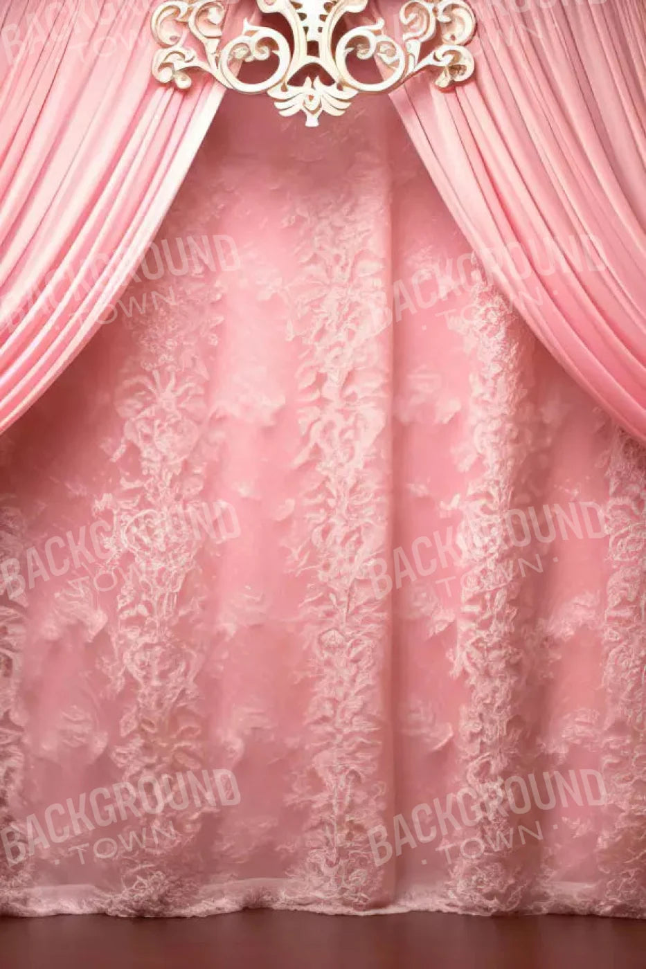 Doll House Curtains 5X8 Ultracloth ( 60 X 96 Inch ) Backdrop