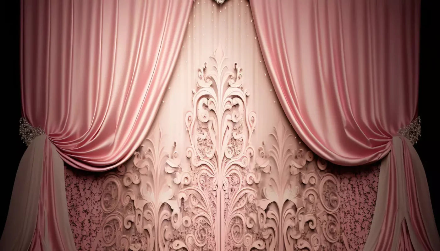 Doll House Curtains Ii 14’X8’ Ultracloth (168 X 96 Inch) Backdrop