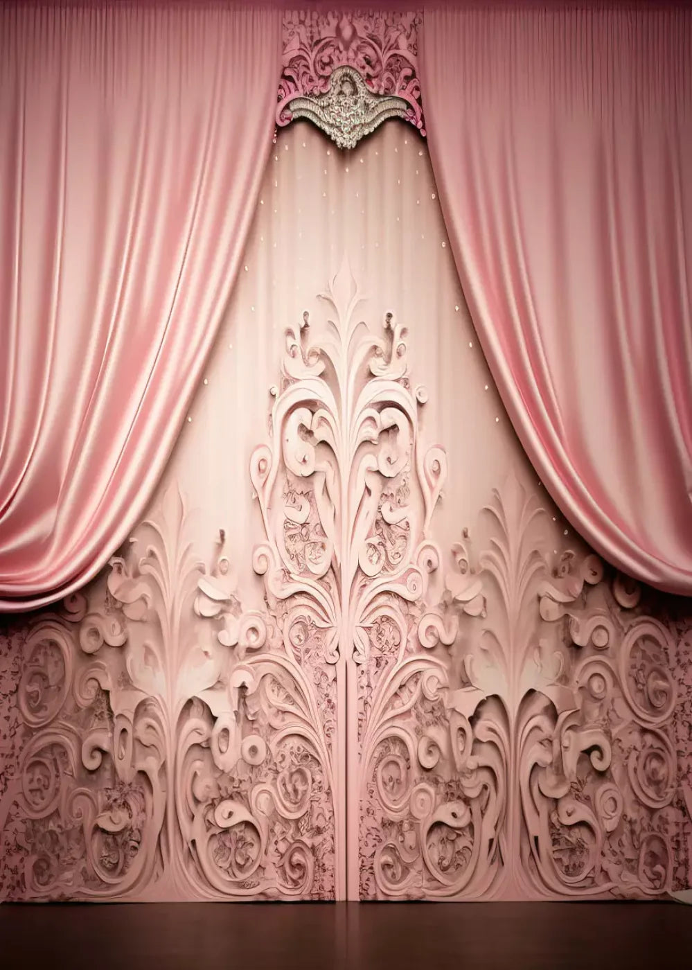 Doll House Curtains Ii 5’X7’ Ultracloth (60 X 84 Inch) Backdrop