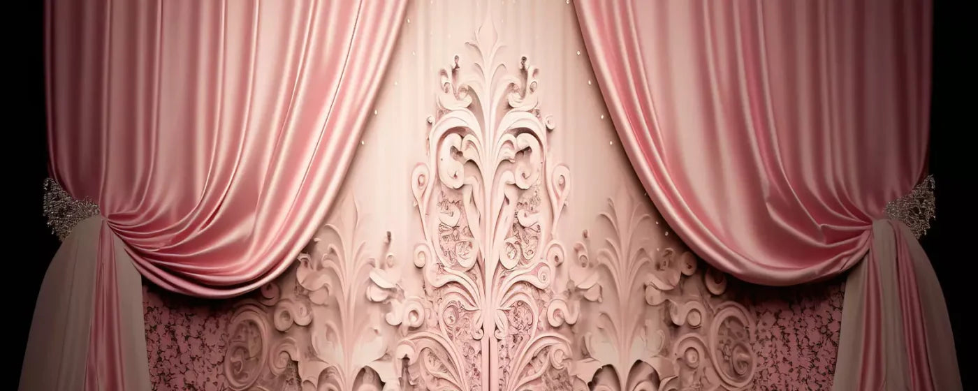 Doll House Curtains Ii 20’X8’ Ultracloth (240 X 96 Inch) Backdrop