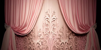Doll House Curtains Ii 16’X8’ Ultracloth (192 X 96 Inch) Backdrop