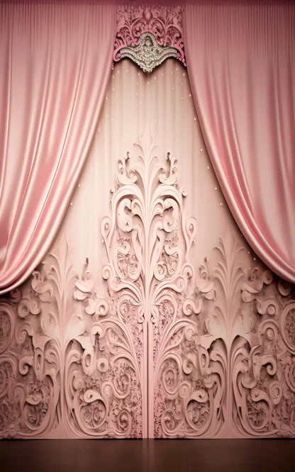 Doll House Curtains Ii 5’X8’ Ultracloth (60 X 96 Inch) Backdrop