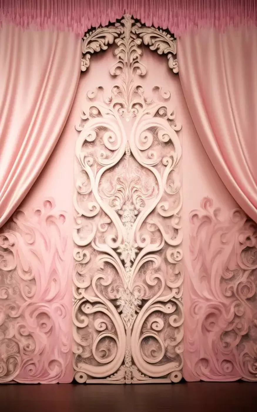 Doll House Curtains Iii 10’X16’ Ultracloth (120 X 192 Inch) Backdrop