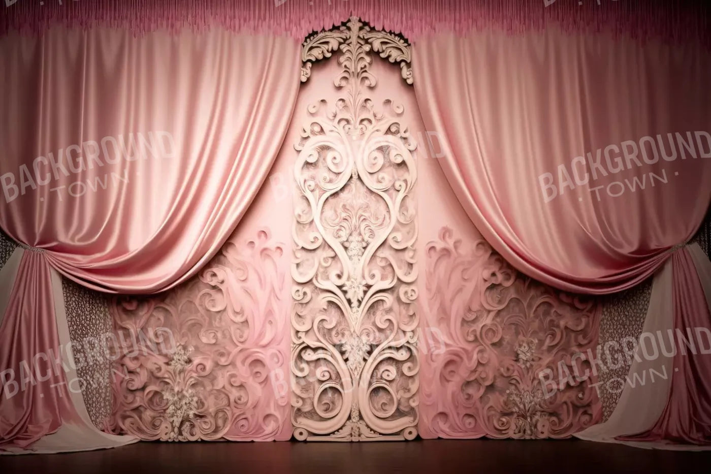 Doll House Curtains Iii 12’X8’ Ultracloth (144 X 96 Inch) Backdrop
