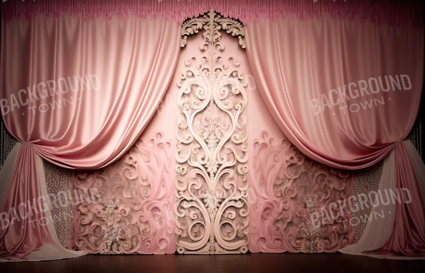 Doll House Curtains Iii 14’X9’ Ultracloth (168 X 108 Inch) Backdrop