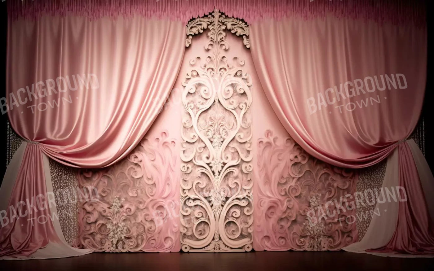 Doll House Curtains Iii 16’X10’ Ultracloth (192 X 120 Inch) Backdrop