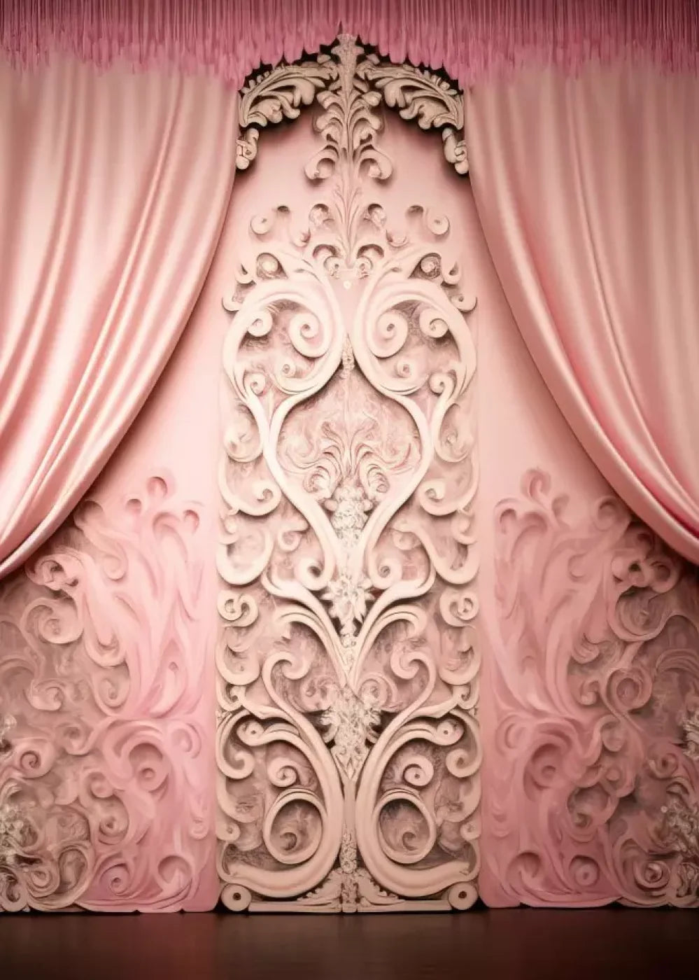 Doll House Curtains Iii 5’X7’ Ultracloth (60 X 84 Inch) Backdrop