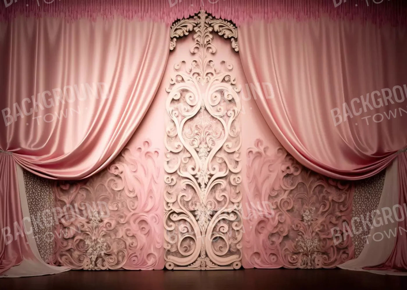Doll House Curtains Iii 7’X5’ Ultracloth (84 X 60 Inch) Backdrop