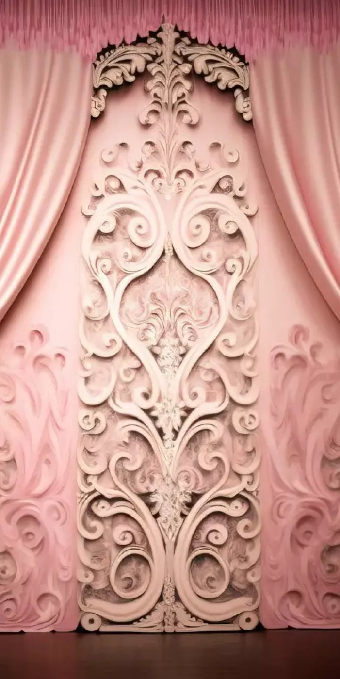 Doll House Curtains Iii 8’X16’ Ultracloth (96 X 192 Inch) Backdrop
