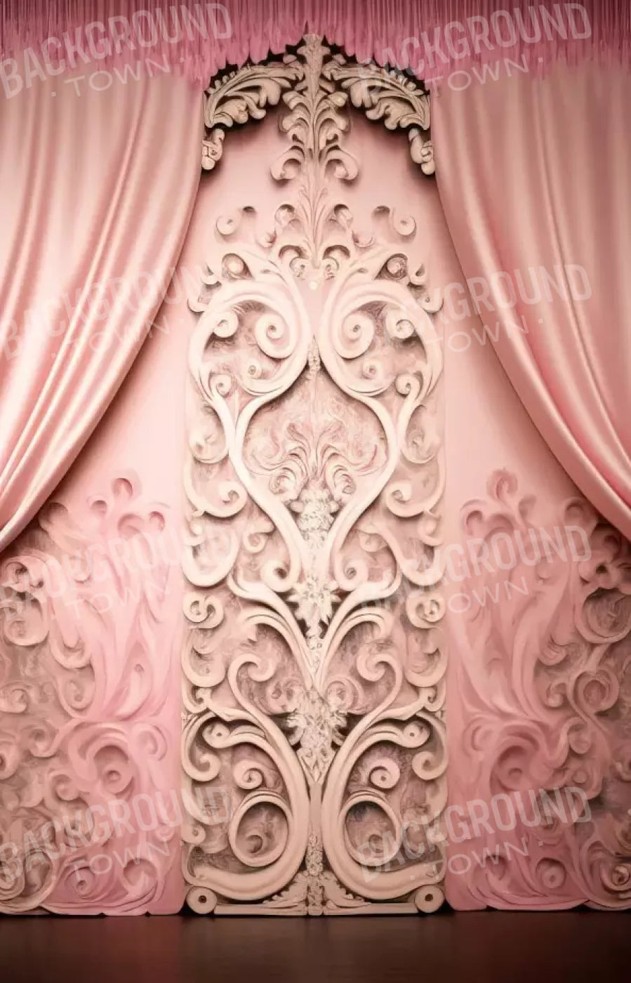Doll House Curtains Iii 9’X14’ Ultracloth (108 X 168 Inch) Backdrop