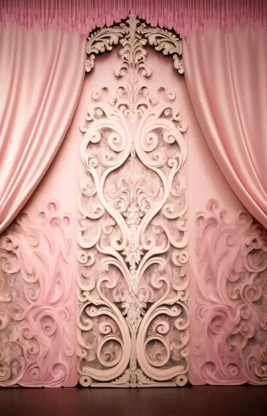 Doll House Curtains Iii 9’X14’ Ultracloth (108 X 168 Inch) Backdrop