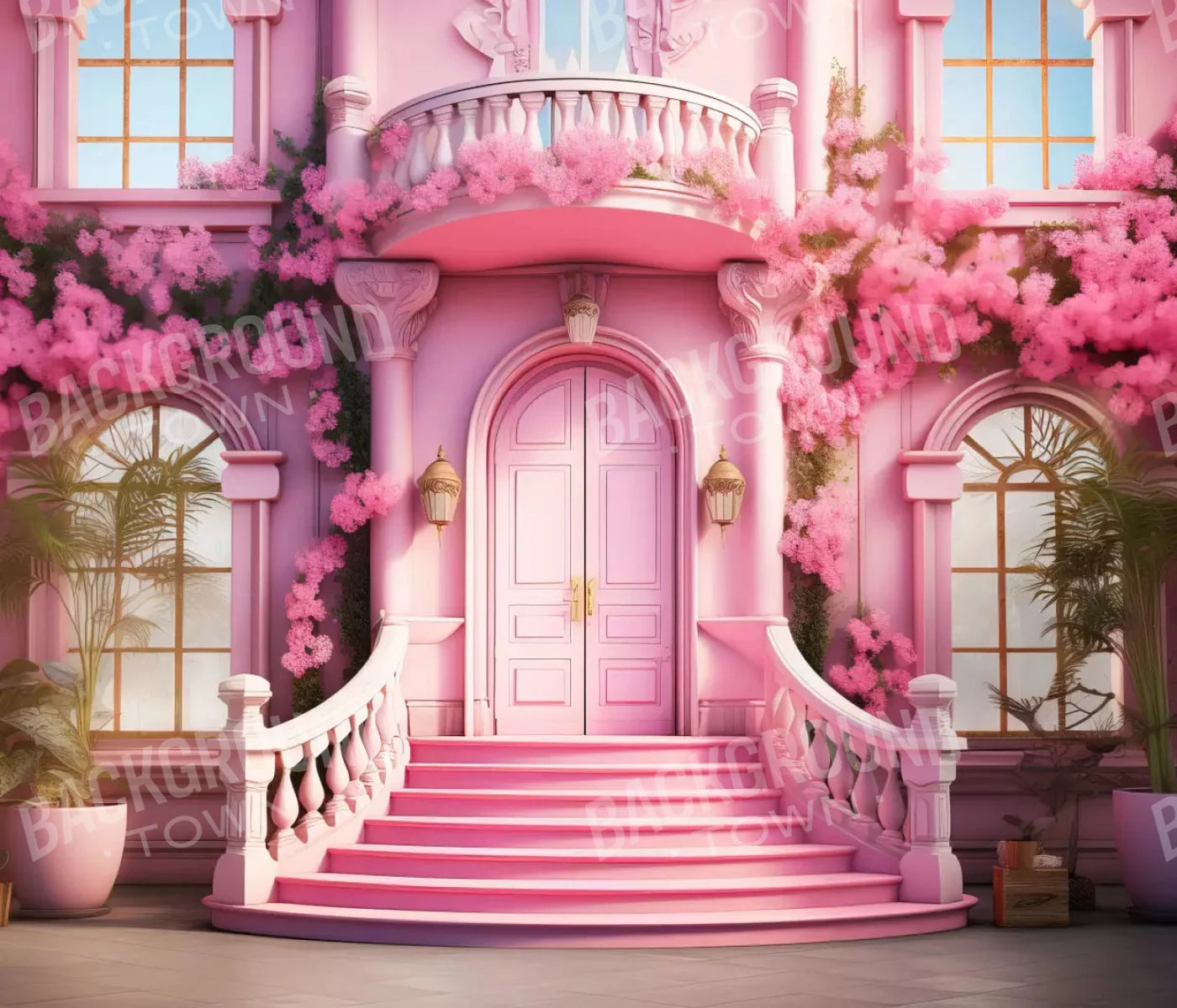 Doll House Grand Entrance 12X10 Ultracloth ( 144 X 120 Inch ) Backdrop